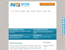 Tablet Screenshot of novataxgroup.com